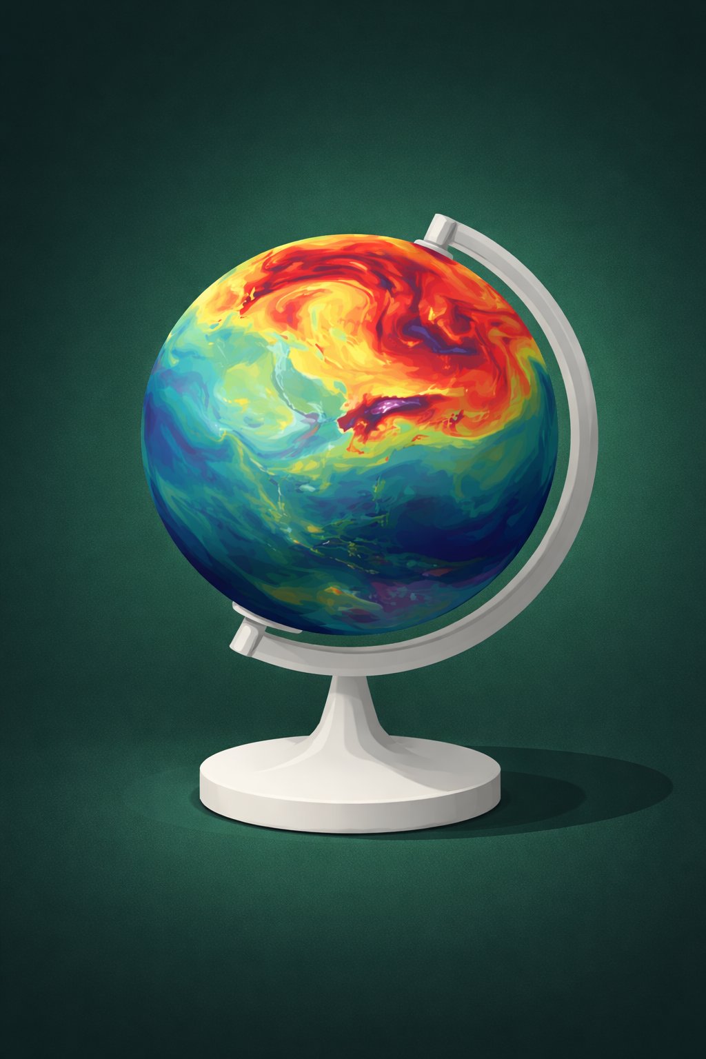 Climate model globe