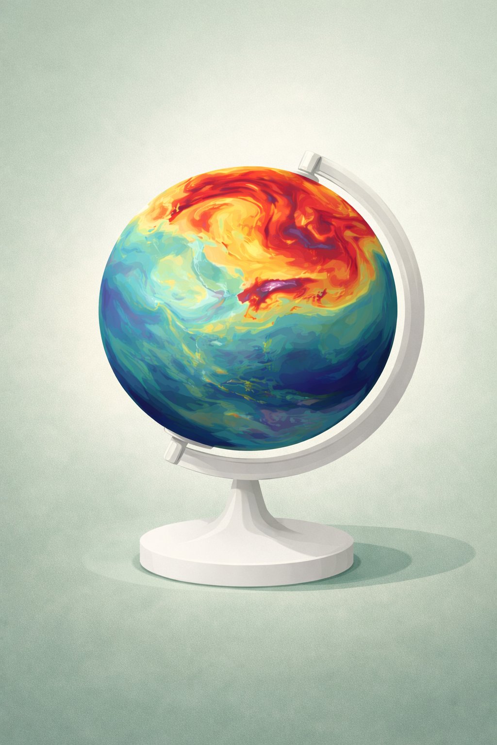 Climate model globe