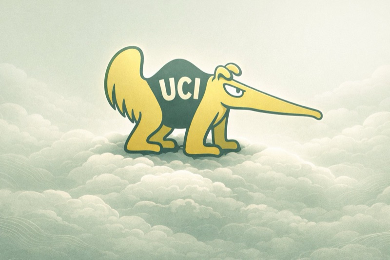 UCI Anteater on clouds